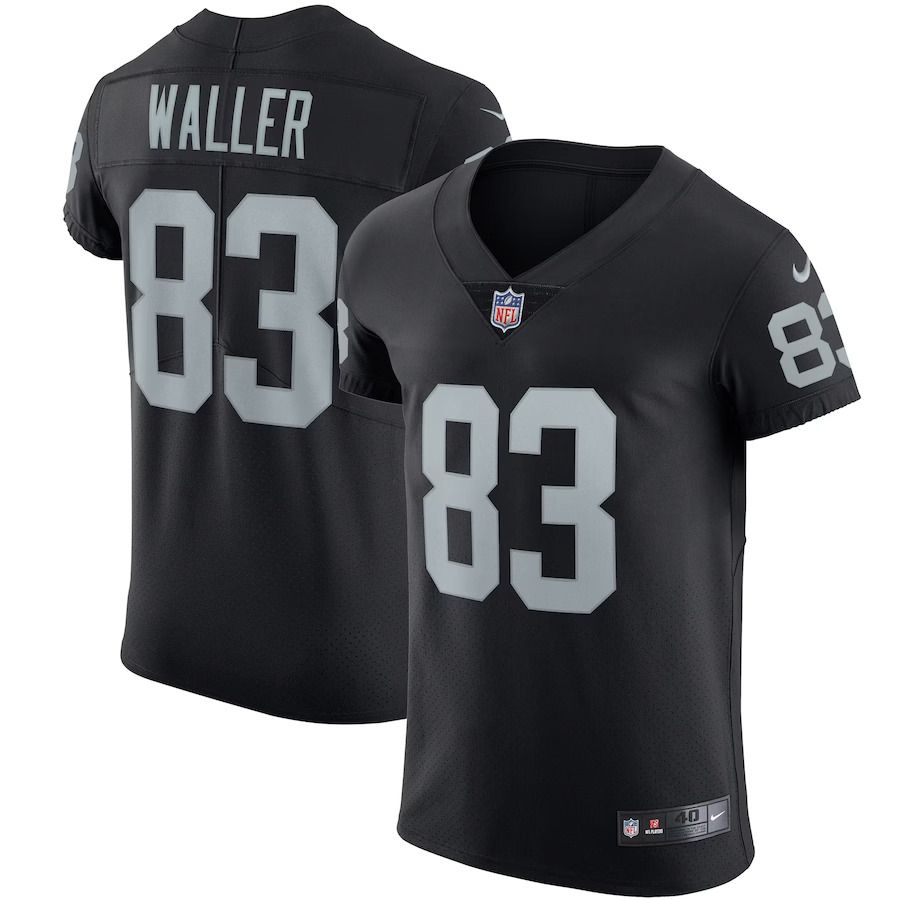 Men Las Vegas Raiders #83 Darren Waller Nike Black Vapor Elite NFL Jersey